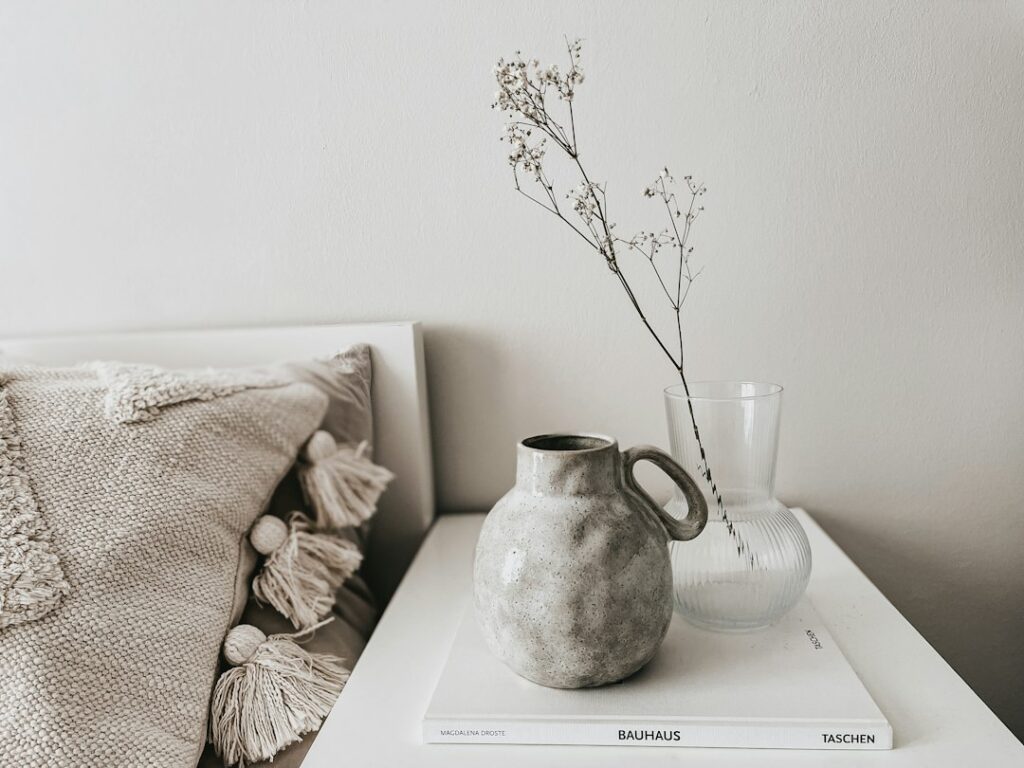 Minimal home decor styling